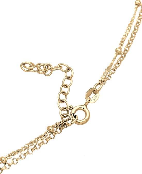 Elli Halsketting Dames - Choker Met Kruis En Zirkonia - 925 Sterling Zilver