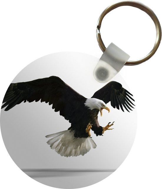 Porte-clés - Aigle - Vogel - Wit - Plastique - Rond - Cadeaux à distribuer - Cadeaux Sinterklaas - Cadeaux à distribuer pour les enfants - Cadeaux de chaussures - Petits cadeaux
