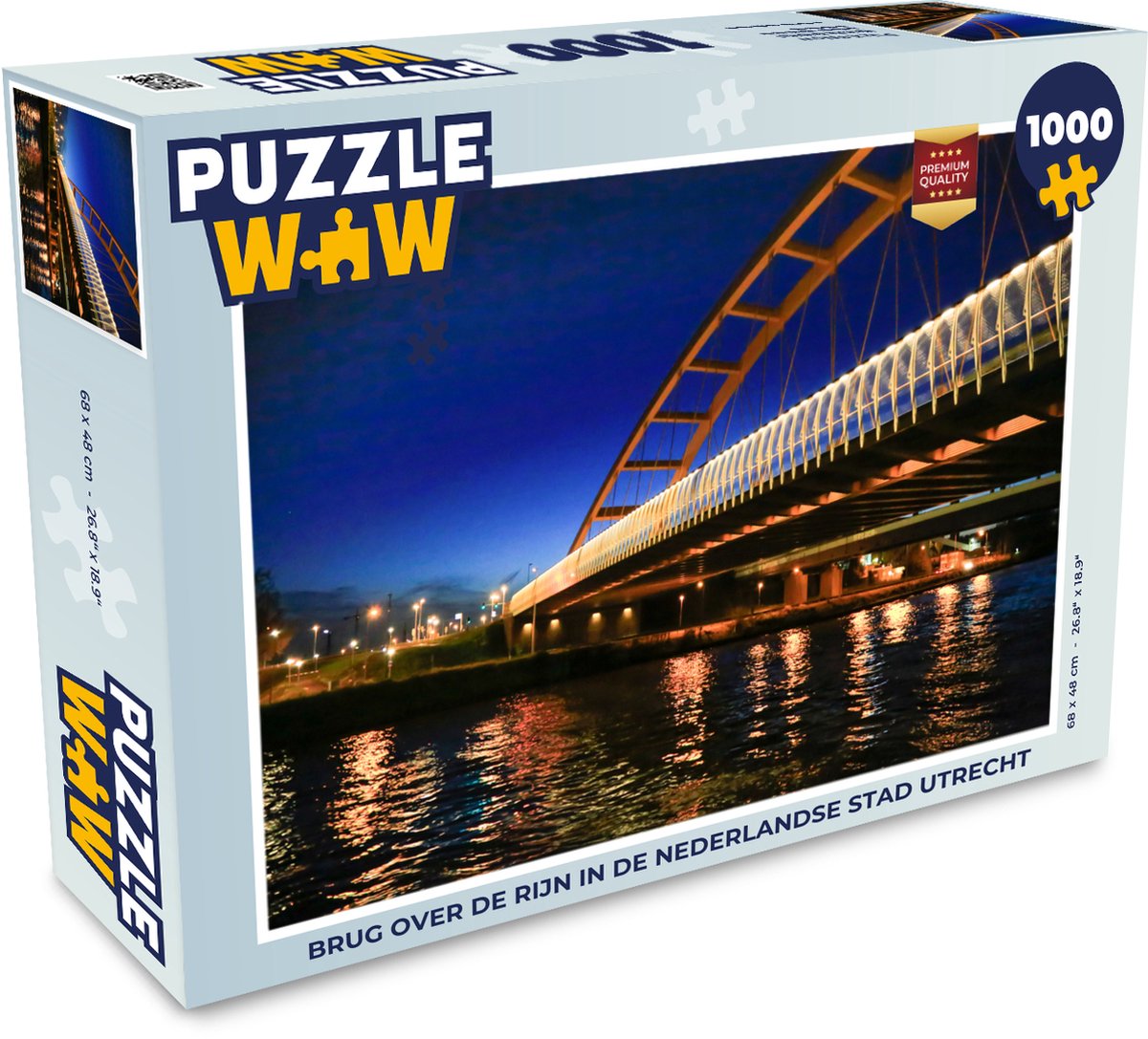 Puzzel Water - Utrecht - Brug - Legpuzzel - Puzzel 1000 stukjes volwassenen