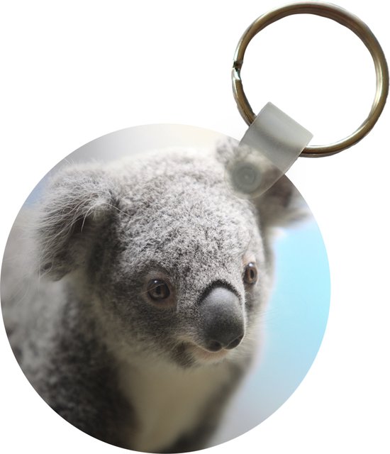 Sleutelhanger - Koala - Portret - Dier - Kinderen - Jongens - Meiden - Plastic - Rond - Uitdeelcadeautjes
