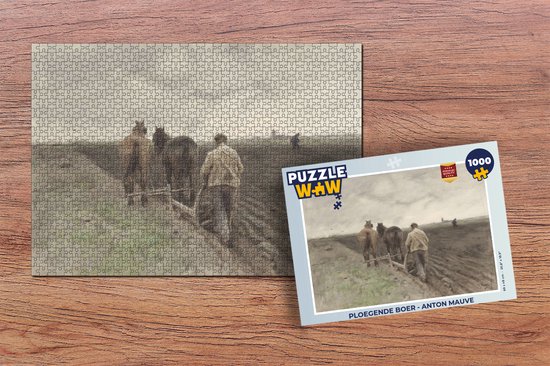 Puzzle Labourer Fermier - Anton Mauve - Puzzle - Puzzle 1000 pièces adultes