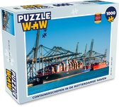 Puzzel Rotterdam - Nederland - Haven - Legpuzzel - Puzzel 1000 stukjes volwassenen