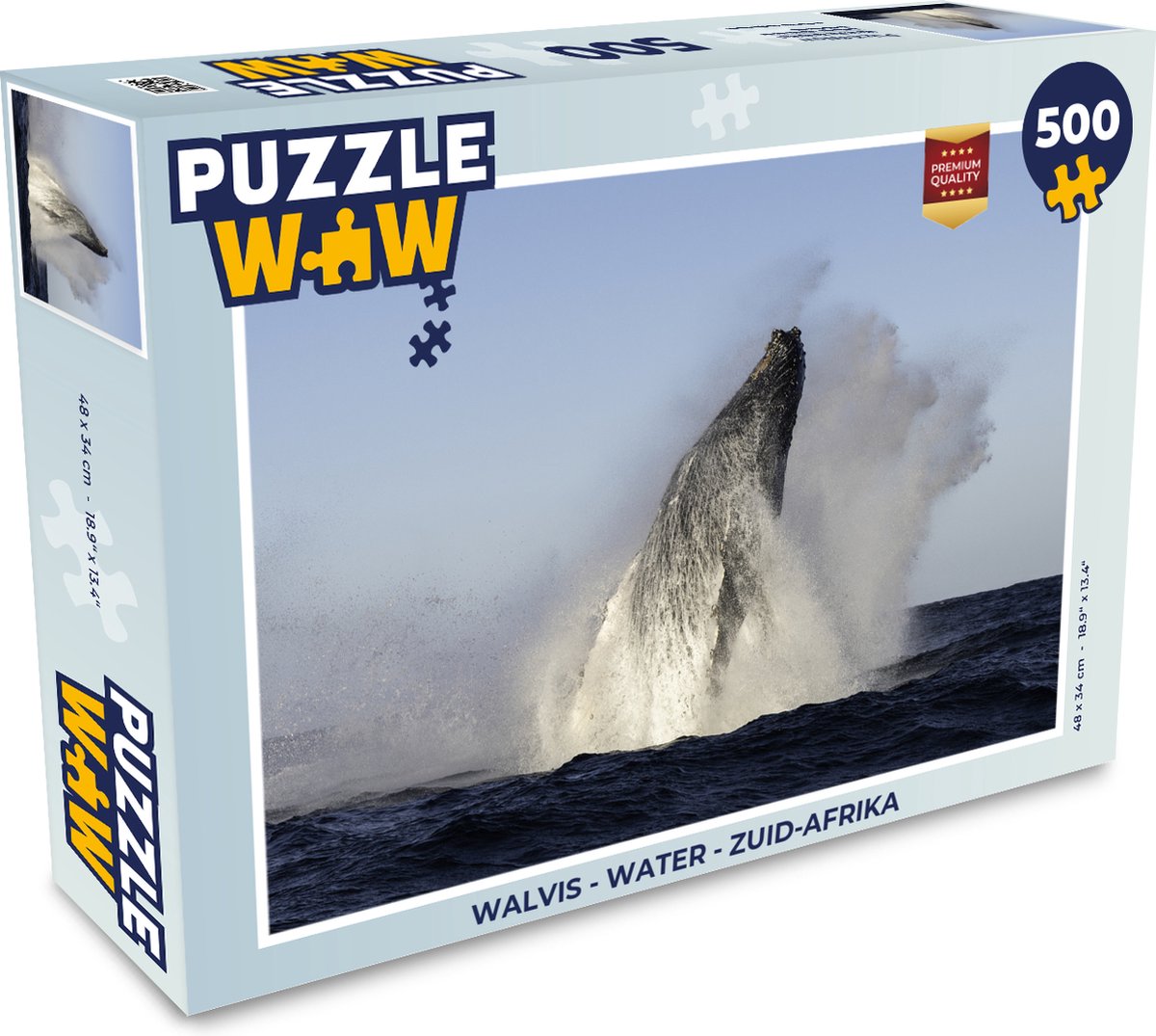 Puzzel Walvis - Water - Zuid-Afrika - Legpuzzel - Puzzel 500 stukjes