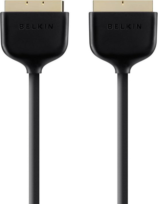 Cavo Audio/video Belkin SCART A SCART 2 Metri – Connettori Dorati – Nuovo