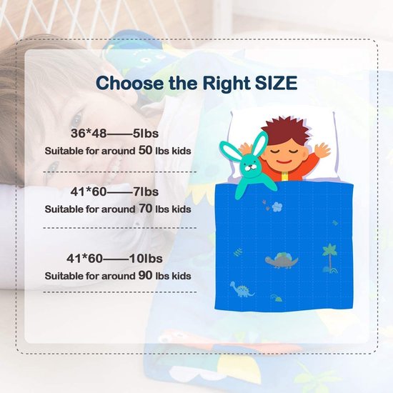 Solfres Manta con peso de 7 libras para niños, 41 x 60 pulgadas, manta
