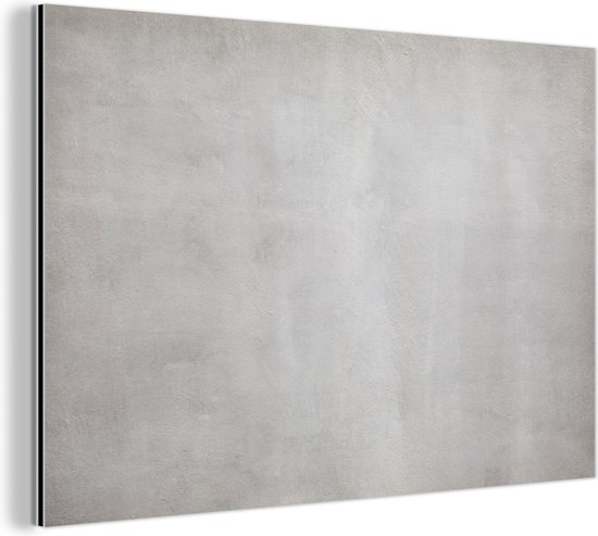 Textuur van grijs beton aluminium-m - Foto print op Aluminium (metaal wanddecoratie)