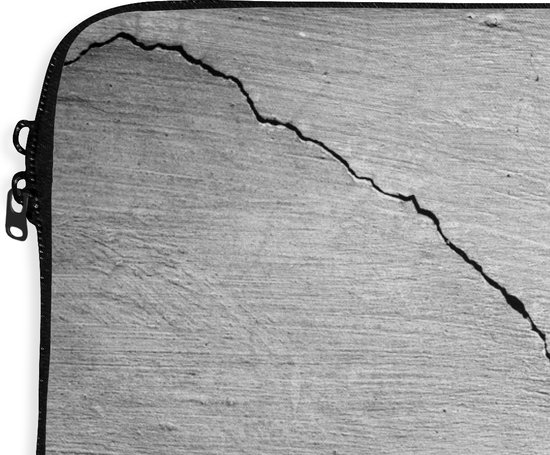 Housse pour ordinateur portable 13 pouces - Béton - Grijs - Wit - Industriel - Housse pour ordinateur portable - Dimensions intérieures 32x22,5 cm