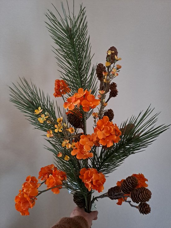 Kunstbloemen - Herfst bloemen boeket - 75cm - Seta Fiori