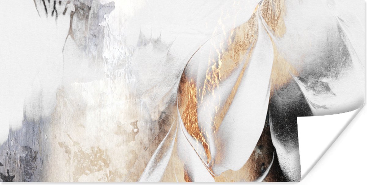 Poster Abstract - Gold - Design - Luxe - 160x80 cm