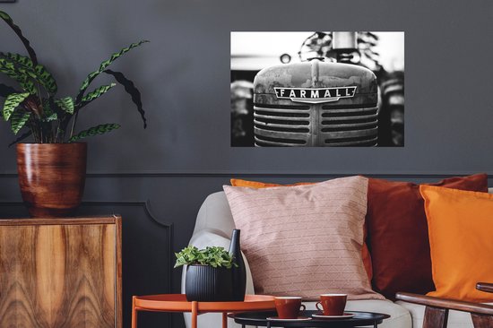 Kinderkamer muursticker tractor met naam. Bestel nu