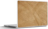 Laptop sticker - 14 inch - Structuur - Natuur - Kunst - Rotan - 32x5x23x5cm - Laptopstickers - Laptop skin - Cover