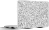 Laptop sticker - 15.6 inch - Graniet - Zwart - Wit - Patroon - Grijs - 36x27,5cm - Laptopstickers - Laptop skin - Cover