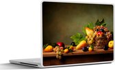 Laptop sticker - 11.6 inch - Rustiek - Mand - Fruit - Stilleven - 30x21cm - Laptopstickers - Laptop skin - Cover