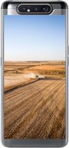 Geschikt voor Samsung Galaxy A80 hoesje - Akker - Boerderij - Trekker - Boer - Platteland - Siliconen Telefoonhoesje