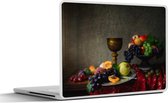 Laptop sticker - 11.6 inch - Rustiek - Tafel - Fruit - Stilleven - Beker - 30x21cm - Laptopstickers - Laptop skin - Cover