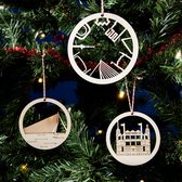 Boules de Noël Rotterdam Votre ville préférée dans les City Shapes de l'arbre de Noël