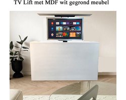 GN TV lift met MDF houten meubel 160x90x30 kast wit gegrond voor 37 t/m 55  inch TV | bol.com