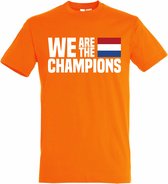 T-shirt kinderen We Are The Champions | Oranje Shirt | Koningsdag Kleding Kinderen | Oranje | maat 164