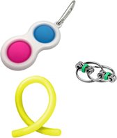 Fidget toys pakket onder de 15 euro - onder 20 euro - fidgets set - simple dimple - rope - ring - 3 stuks