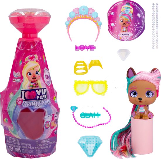 IMC Toys Vip Pets Glam Gems, 3 jaar, Verschillende kleuren, Kunststof