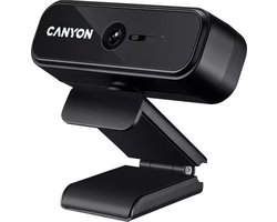 Canyon C2 HD Webcam – Webcam – 720p HD – Ingebouwde microfoon – 360 graden rotatie – Compatibel met Skype, Zoom, MS -teams, Google Meet