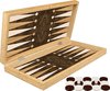Afbeelding van het spelletje Klassiek Backgammon Rose bordspel - Met schaakbord - Turks Tavla - Maat S 25cm