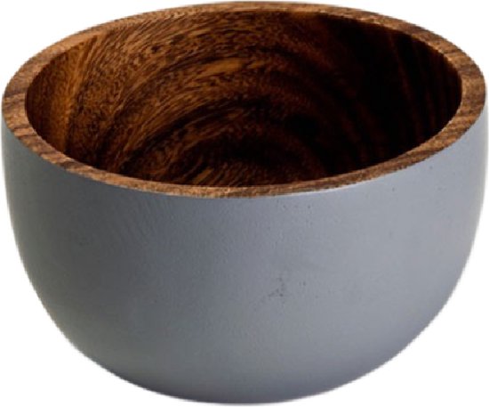 Ronde houten schaal van acaciahout, 30 cm, voedselveilig