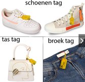 100 stuks Anti retour tag label vignet voor kleding elektronica ONTMOEDIGD RETOUR MISBRUIK!