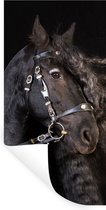 Muurstickers - Sticker Folie - Paard - Halster - Manen - 40x80 cm - Plakfolie - Muurstickers Kinderkamer - Zelfklevend Behang - Zelfklevend behangpapier - Stickerfolie