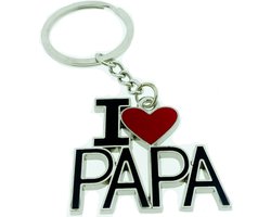 Knaak Sleutelhanger I Love Papa - Sleutelhanger Vader - Cadeau