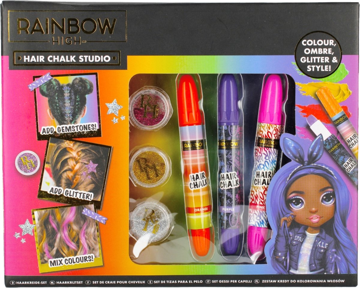 Rainbow hair beauty set 25x4x20 WB 90-0025