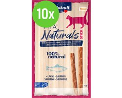 Vitakraft Vita Naturals Cat Stick Zalm - 10 x 4 st