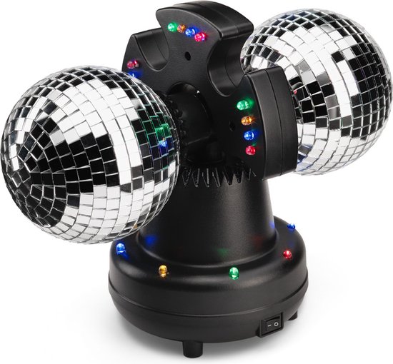 RED5 Twin Mirror Coaster Disco Ball - Discobal - LED Lichtshow - USB |  bol.com