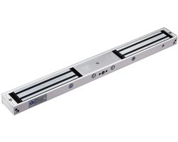 YLI YM-280NTD(LED)-DS Dubbel elektromagnetisch slot opbouw kleefmagneet met timer 280KG 12/24VDC fail safe
