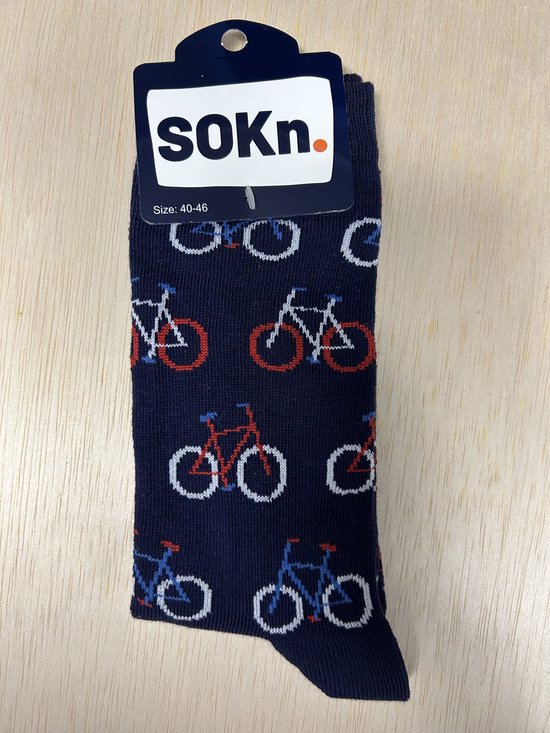SOKn. trendy sokken *Fietsen RWB* maat 40-46  (Ook leuk om kado te geven !)
