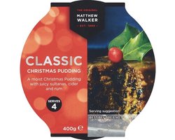 Matthew Walker Christmas Pudding 400g cup -HOUDBAAR TOT 2028!!MEERDERE AANTALLEN KORTING
