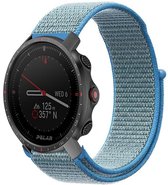 Strap-it Nylon smartwatch bandje - geschikt voor Polar Grit X / Grit X Pro / Vantage M / M2 / V3 - blauw