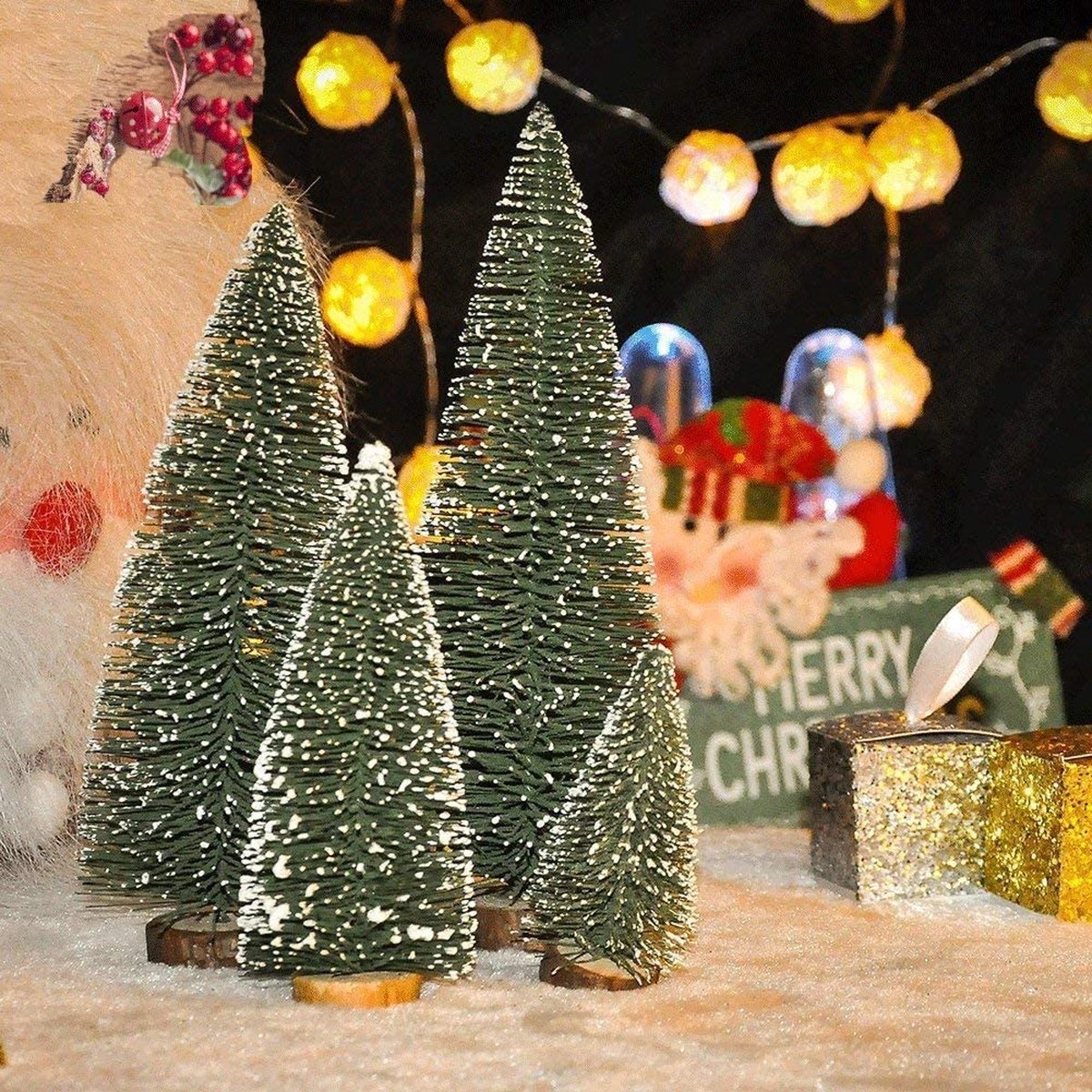 Realistische kunstkerstboom van premium kwaliteit, duurzaam, 26,3 x 11,4 x 7,2 cm.