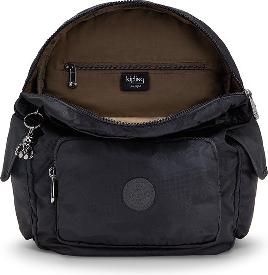 Kipling City Pack S Backpack Black Camo Emb