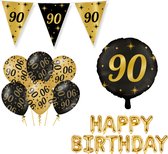 Classy Party 90 jaar verjaardag versiering pakket M
