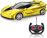 Jotechs - RC Auto - Race Speelgoedauto Geel - RC Auto - Geschikt Voor Kinderen Vanaf 3 Jaar - Nieuw Model 2023