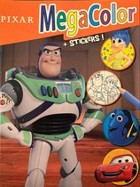 kleurboek pixar toy story en verschilende andere kleurplaten kleurboek met stickers 120 pagi - Megacolor kleurboek