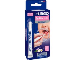 URGO Filmogel Dentilia - Tandgel voor baby's met masserende punt - Kalmeert en verzacht het tandvlees bij doorkomende tandjes - Met kamille en heemst - Vanaf 3 maanden - 10 ml