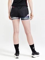 Craft CTM Distance 2-in-1 Shorts Dames - Sportbroeken - zwart/roze - Vrouwen