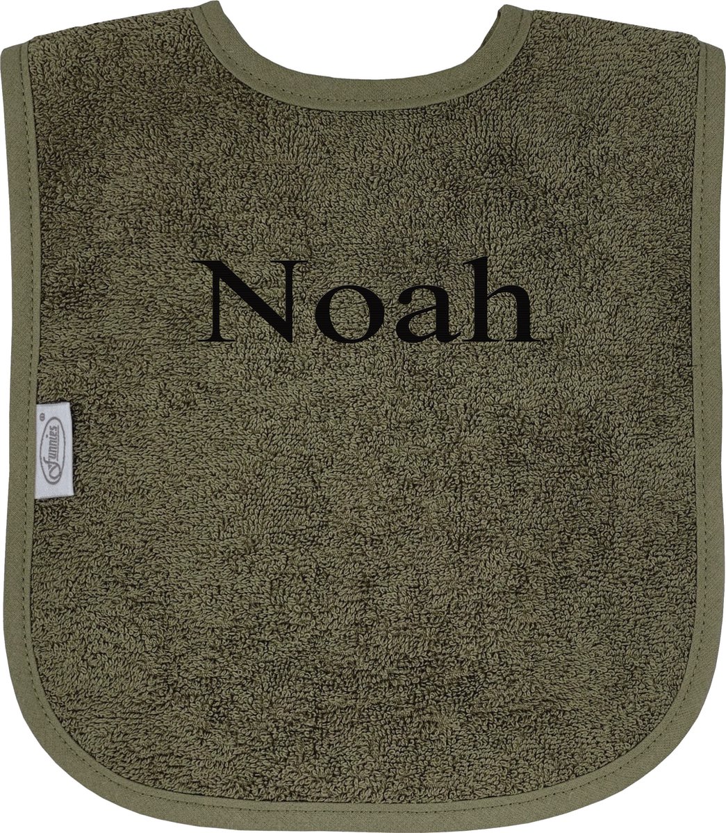 Goedkoopste Slabbetje uni line - forest - met EIGEN naam