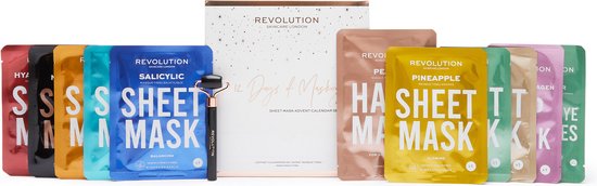 Revolution Skincare - 12 Days Of Masking Sheet Mask Advent Calendar - Gift Set - Gezichtsmaskers