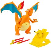 Pokemon: Charizard with Pikachu and Launcher Deluxe 6 inch Feature Figure
