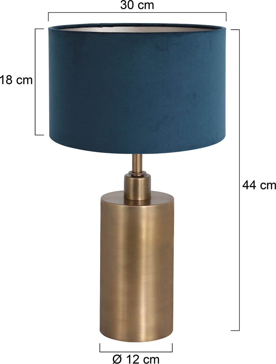 Tafellamp - Bussandri Limited - Klassiek - Metaal - Klassiek - E27 - L: 300cm - Voor Binnen - Woonkamer - Eetkamer - Brons
