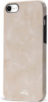 Marble Nude Vibes - Double Layer - Coque rigide adaptée pour iPhone SE 2022 / SE 2020 coque rose - Coque rose antichoc adaptée pour Apple iPhone 8 / 7 coque marbre - Rose