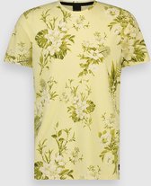 Twinlife Heren - T-Shirts - Wasbaar - Ademend - Geel - 4XL
